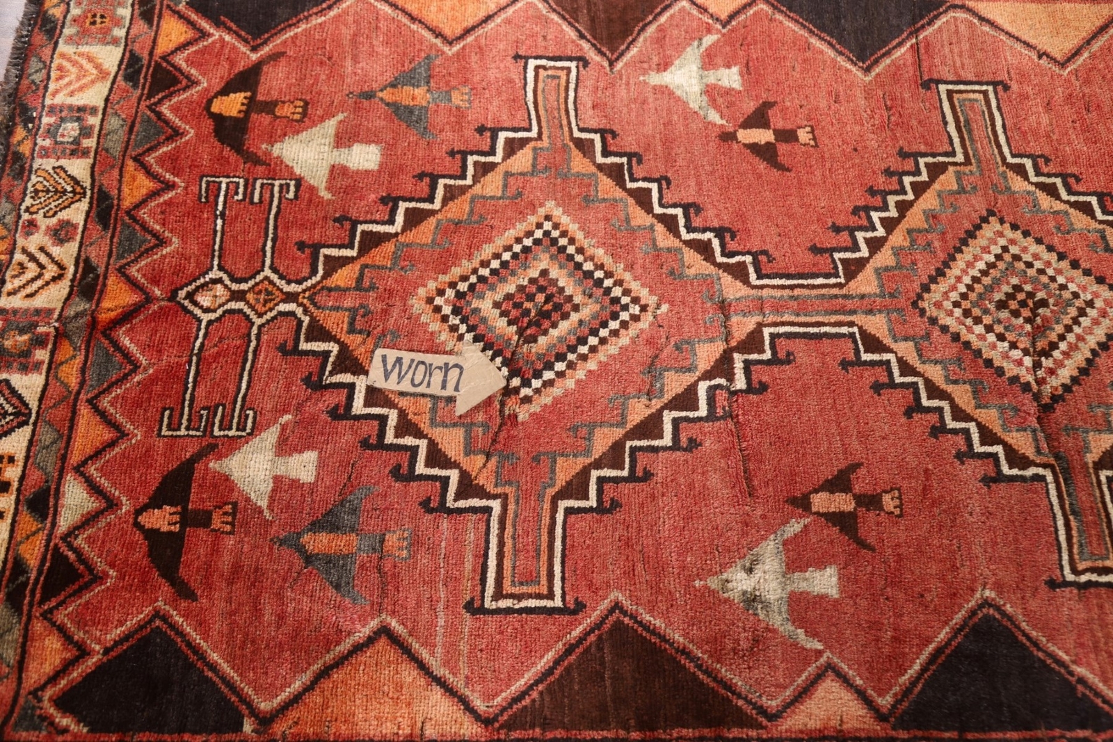 Tribal Geometric Traditional Vintage Area Rug 5×9 Handmade Wool Carpet