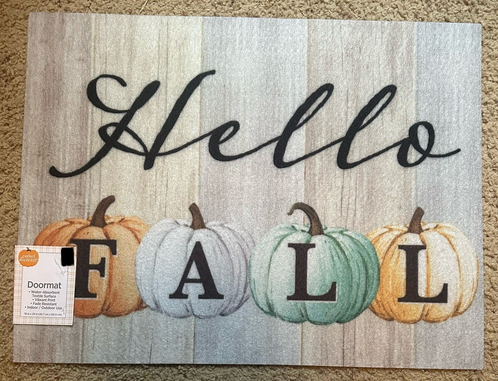 ✨New With Tags:Perfect Harvest Fall Themed Indoor/outdoor Rug✨