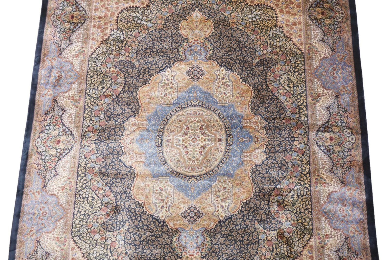5X8 Pure Silk Hand-Tufted Wool Area Rug 80 RAJ 1000 KPSI (5’2″ x 7’6″)