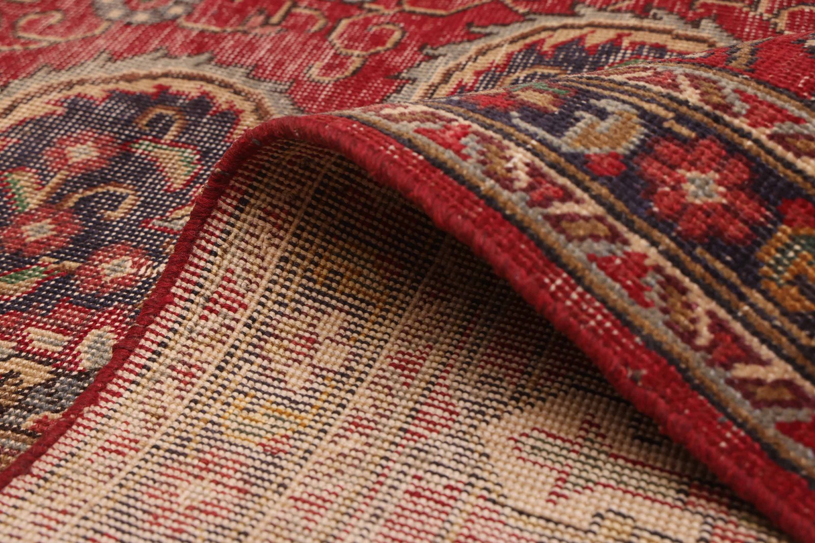 Vintage Hand-Knotted Carpet 9’6″ x 13’0″ Traditional Oriental Wool Area Rug
