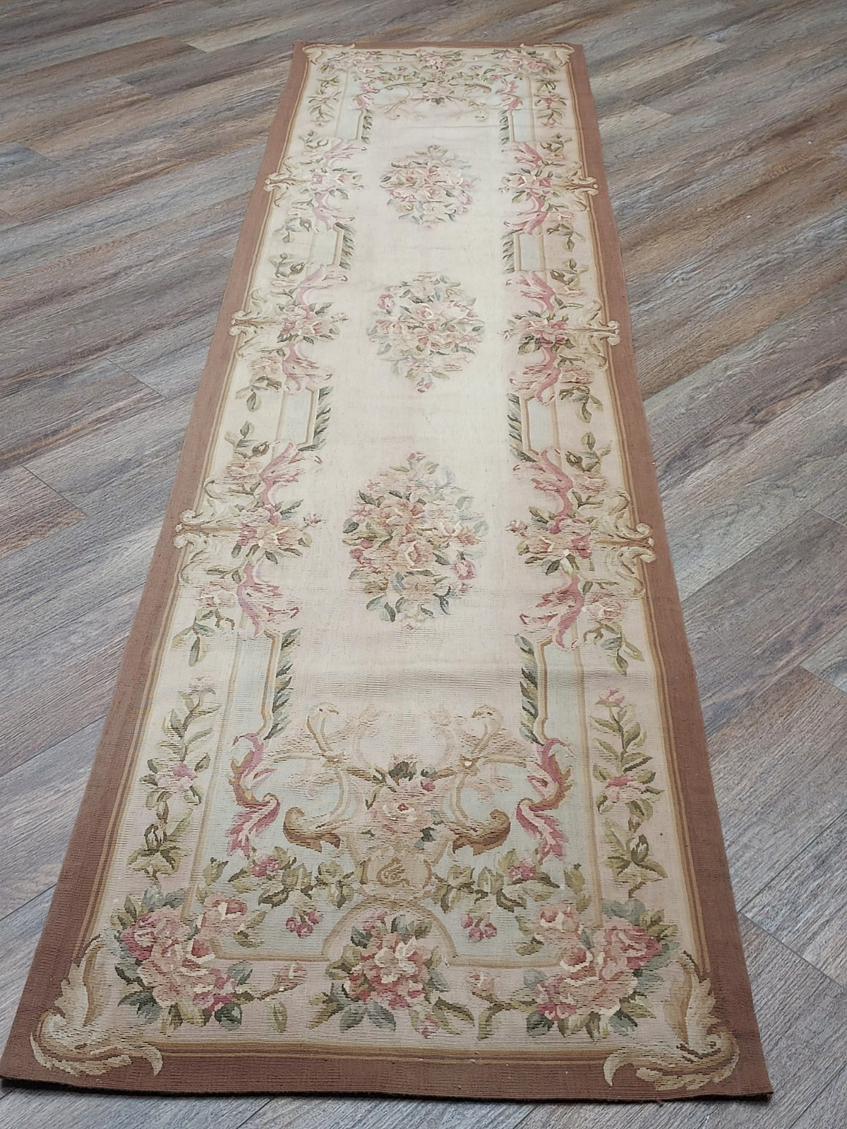 French Chinese Tapestry Hand Made Super Fine Rug 2.5×10 Ft
