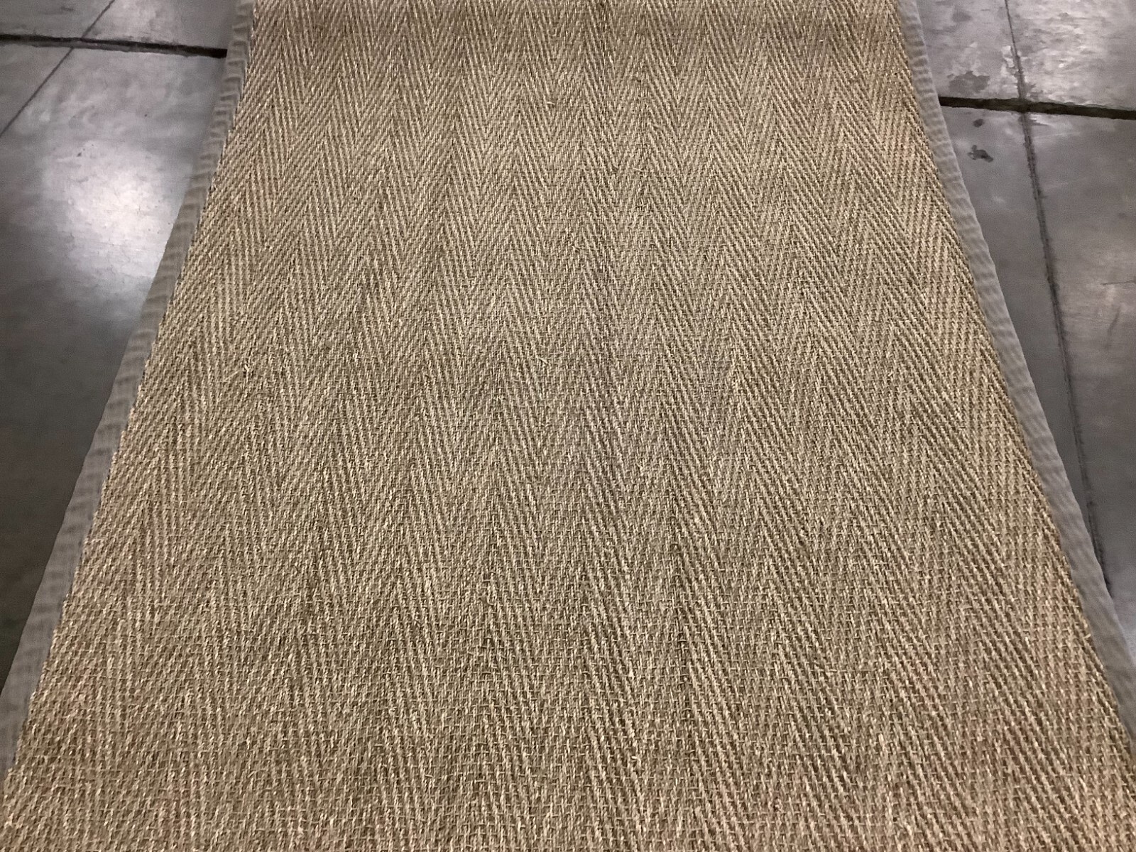 NATURAL / GREY 5′ X 8′ Back Stain Rug, Reduced Price 1172668518 NF115P-5