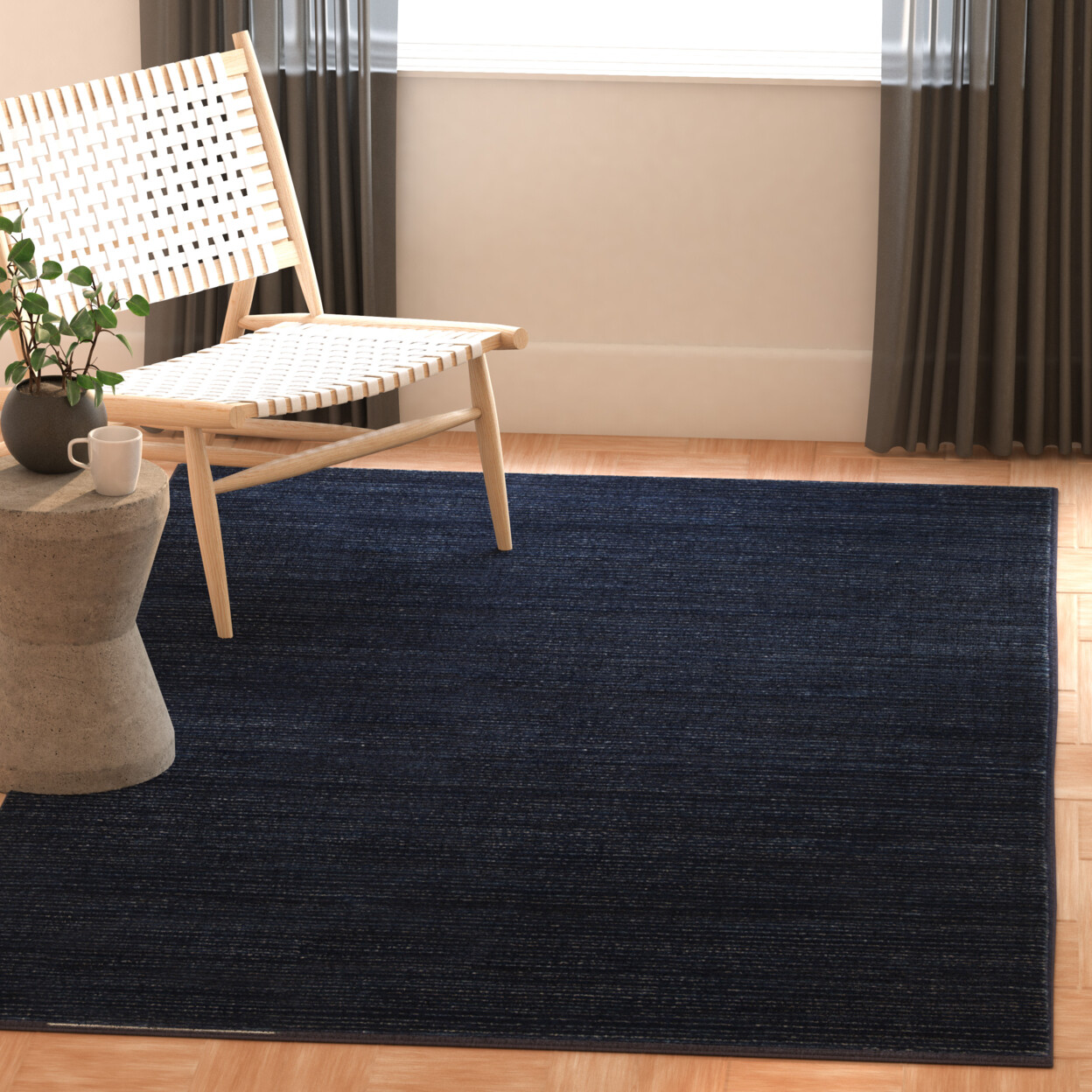 SAFAVIEH Vision Collection VSN606N Navy Rug