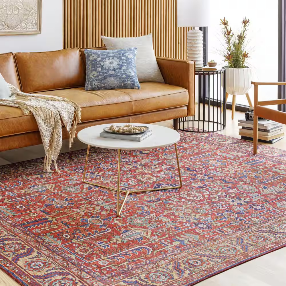 Rawle Red 7 Ft. 6 In. X 9 Ft. 6 In. Area Rug
