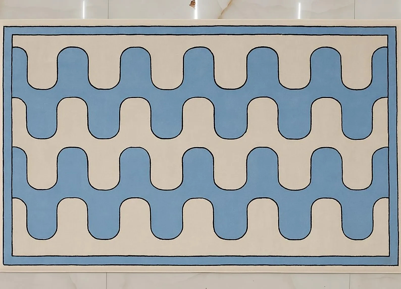 Hand-Tufted Abstract Design for Living Room & Bedroom, Eye-Catching Designer Rug