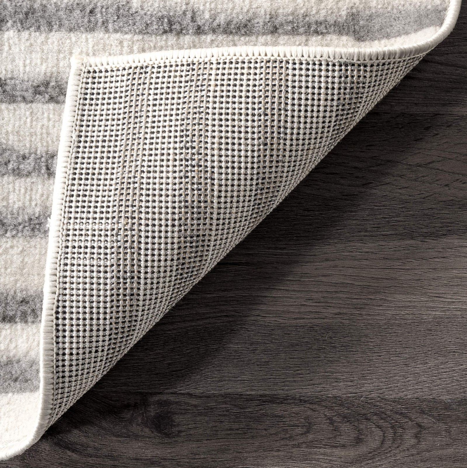 Nuloom Briggs Tribal Striped Area Rug 4X6 Light Grey Ecrk14A-406