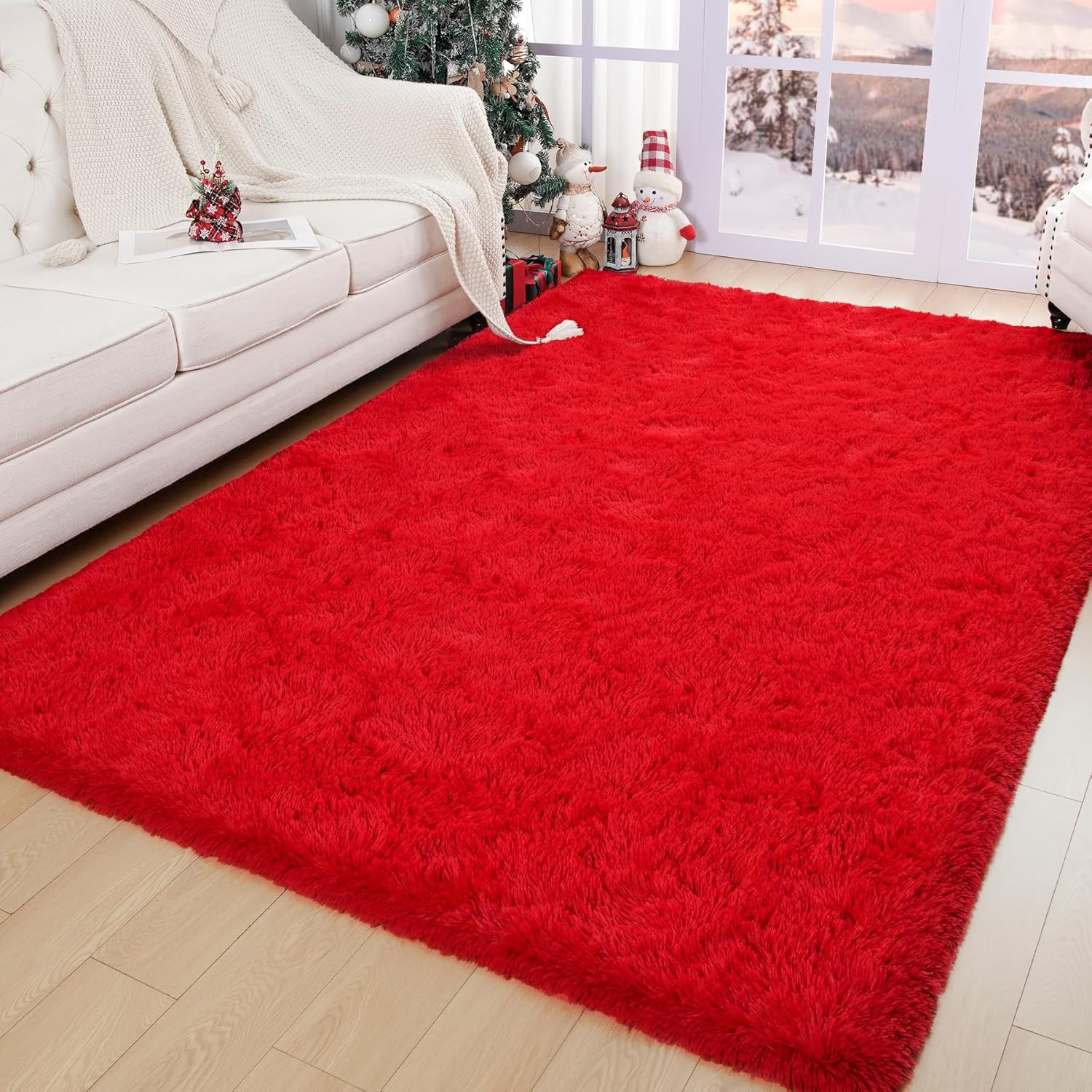 Chicrug Soft Area Rugs for Bedroom Living Room Plush Fluffy Rug 3×5 Feet, Shag F