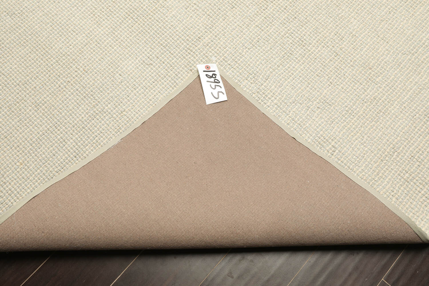 LoomBloom Multi Sizes Sea Foam Hand Woven Berber Textured New Zealand Wool Rug