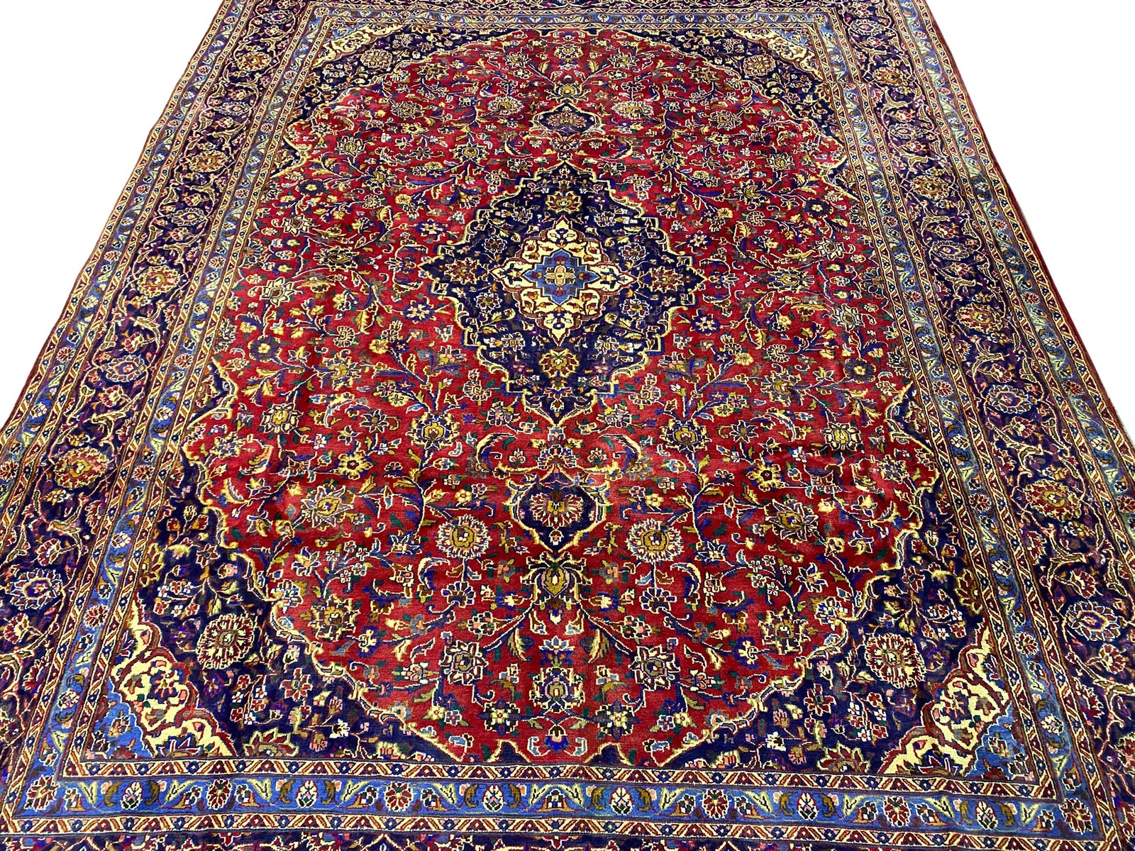 9.5 x 12.5 Perrsian Kasha Traditional Irran Clearance Rug #F-6977