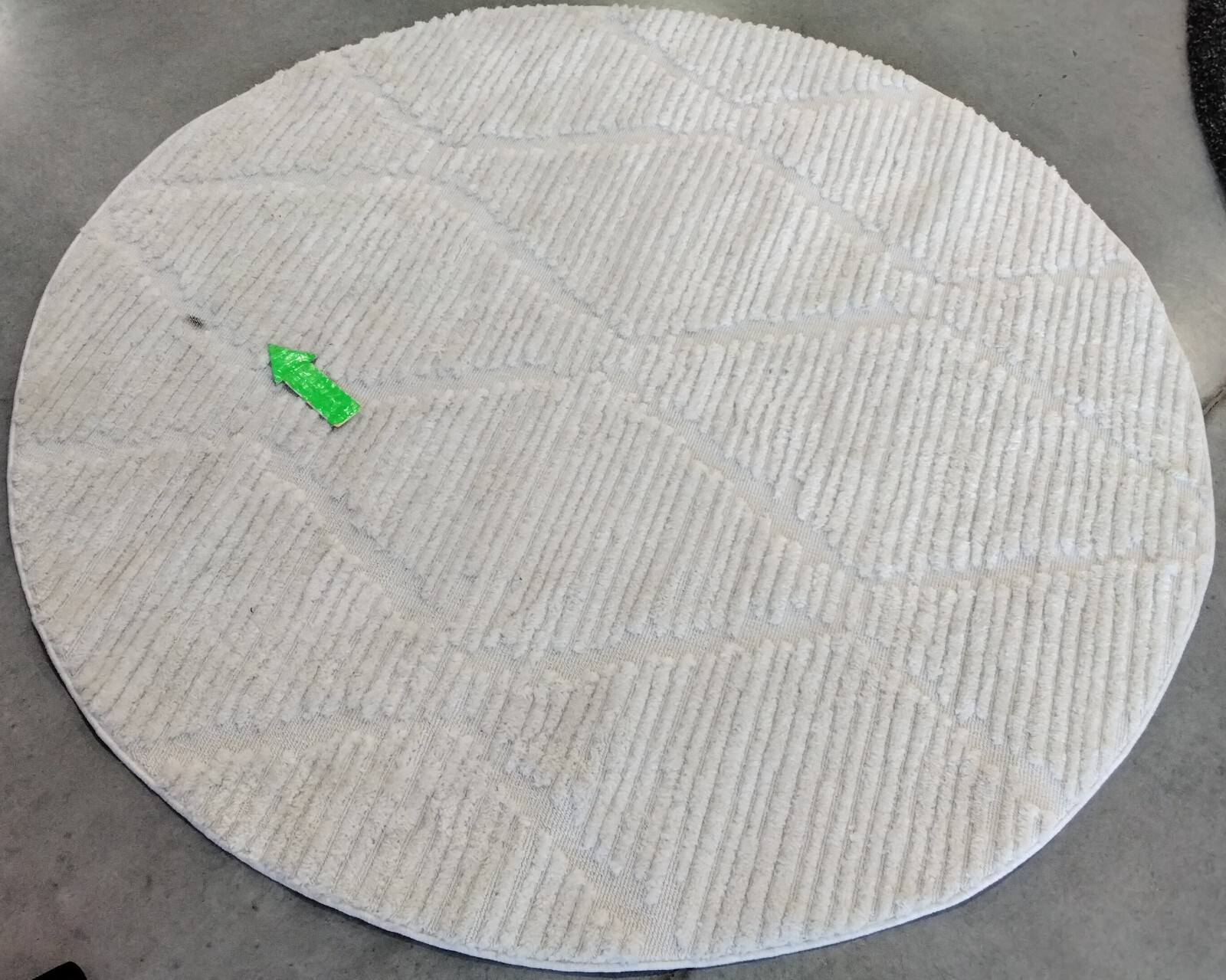 BEIGE 5′-3″ x 5′-3″ Stained Rug, Reduced Price 1172764892 MRK517C-5R