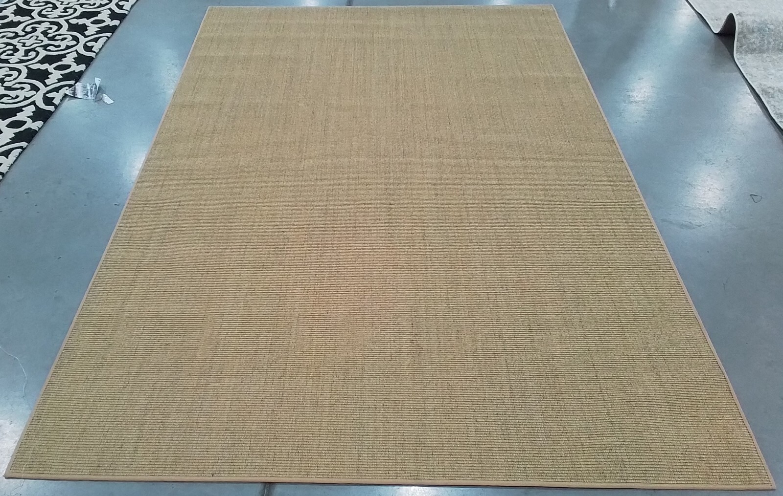 BEIGE / IVORY 6′-0″ x 9′-0″ Back Stain Rug, Reduced Price 1172774022 MSR9501C-6