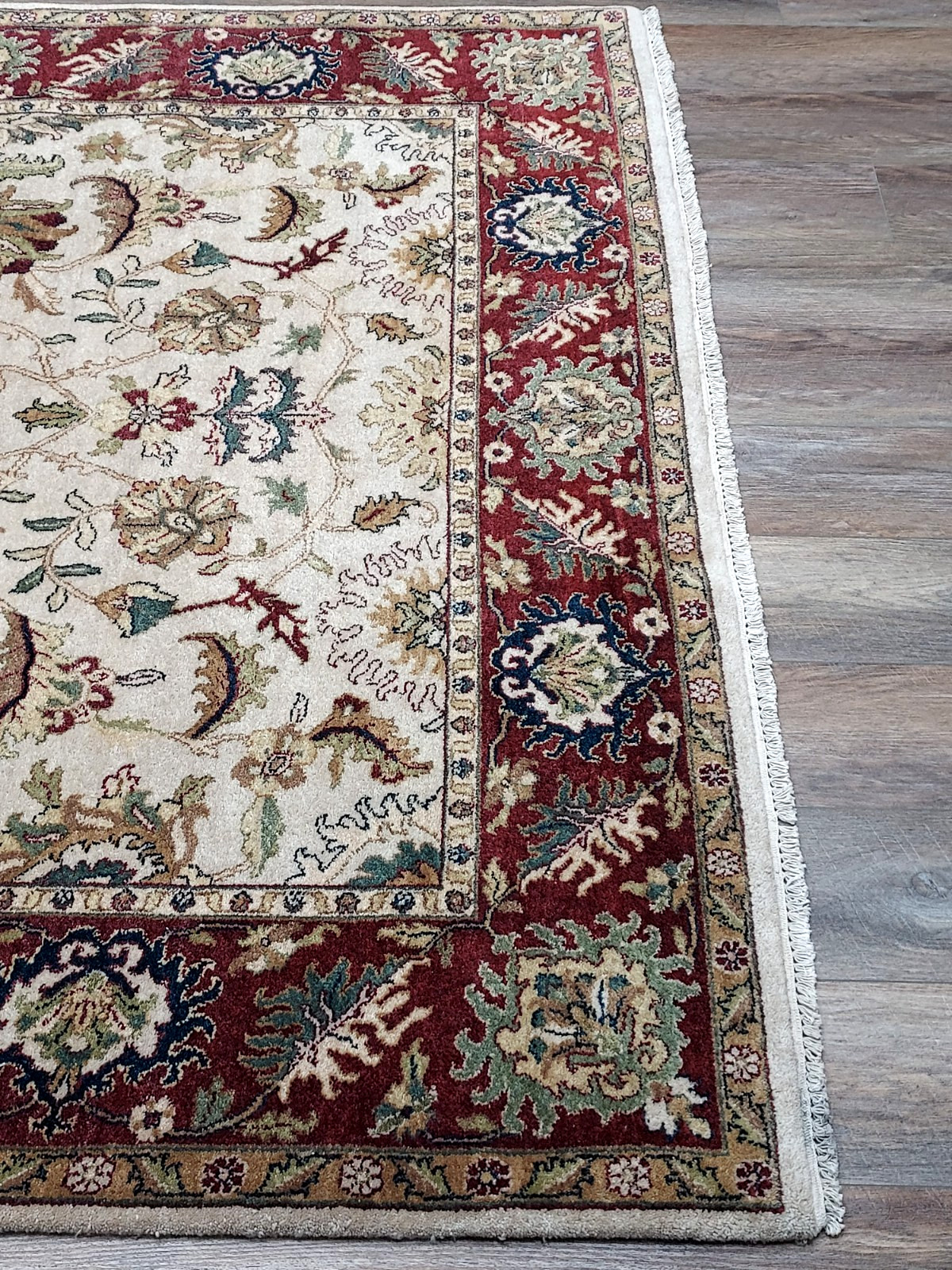 Turkish Silk And Wool HandMade Bohemian RoyalClassic Design,Turkish Rug6x9.5Ft