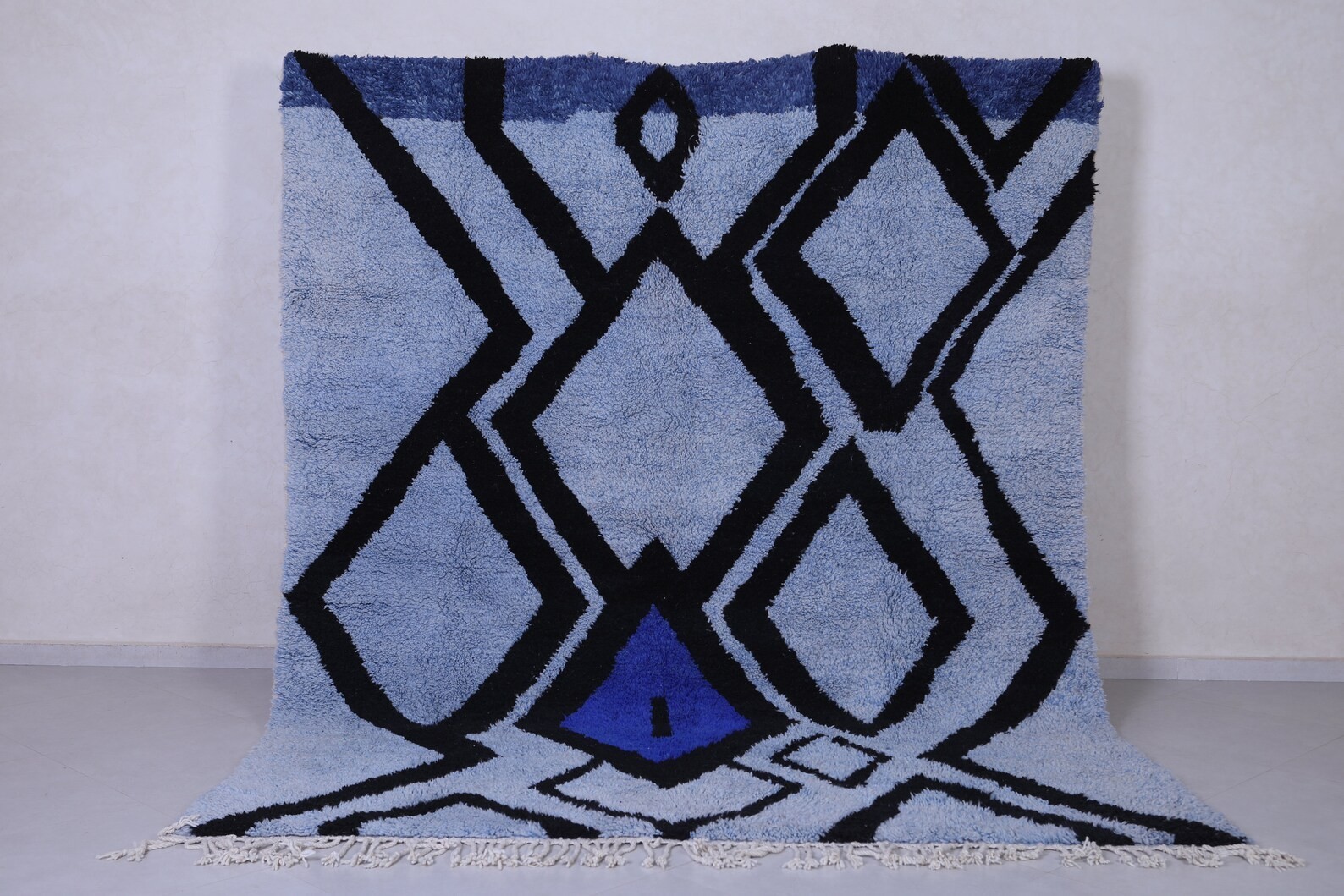 Moroccan Rug 6×9 – Handmade Wool Carpet with Boho Geometric 8×10 for living room