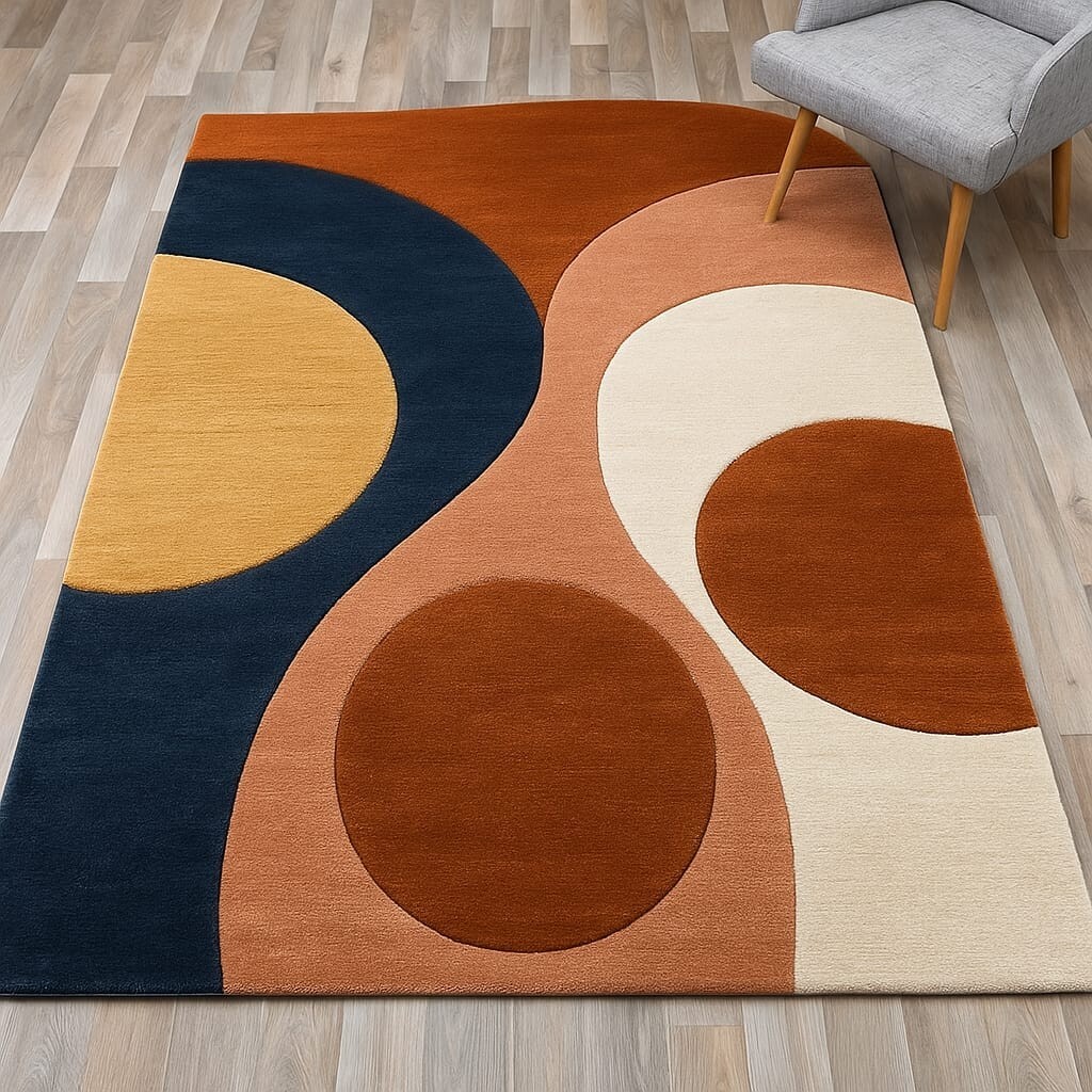 SABA RUGS MULTI COLOR (MODERN GEOMETRIC FLOW)