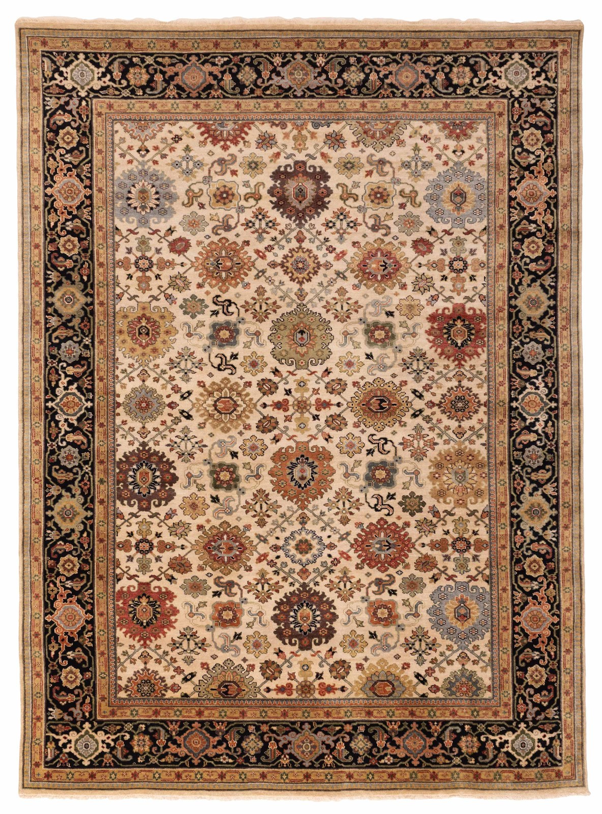 Vintage Traditional Hand-Knotted Area Rug 8’11” x 12’0″ Oriental Wool Carpet
