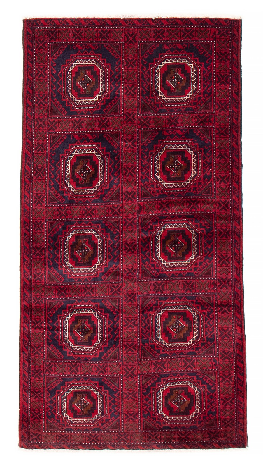 Vintage Hand-Knotted Area Rug 3’4″ x 5’10” Traditional Oriental Wool Carpet