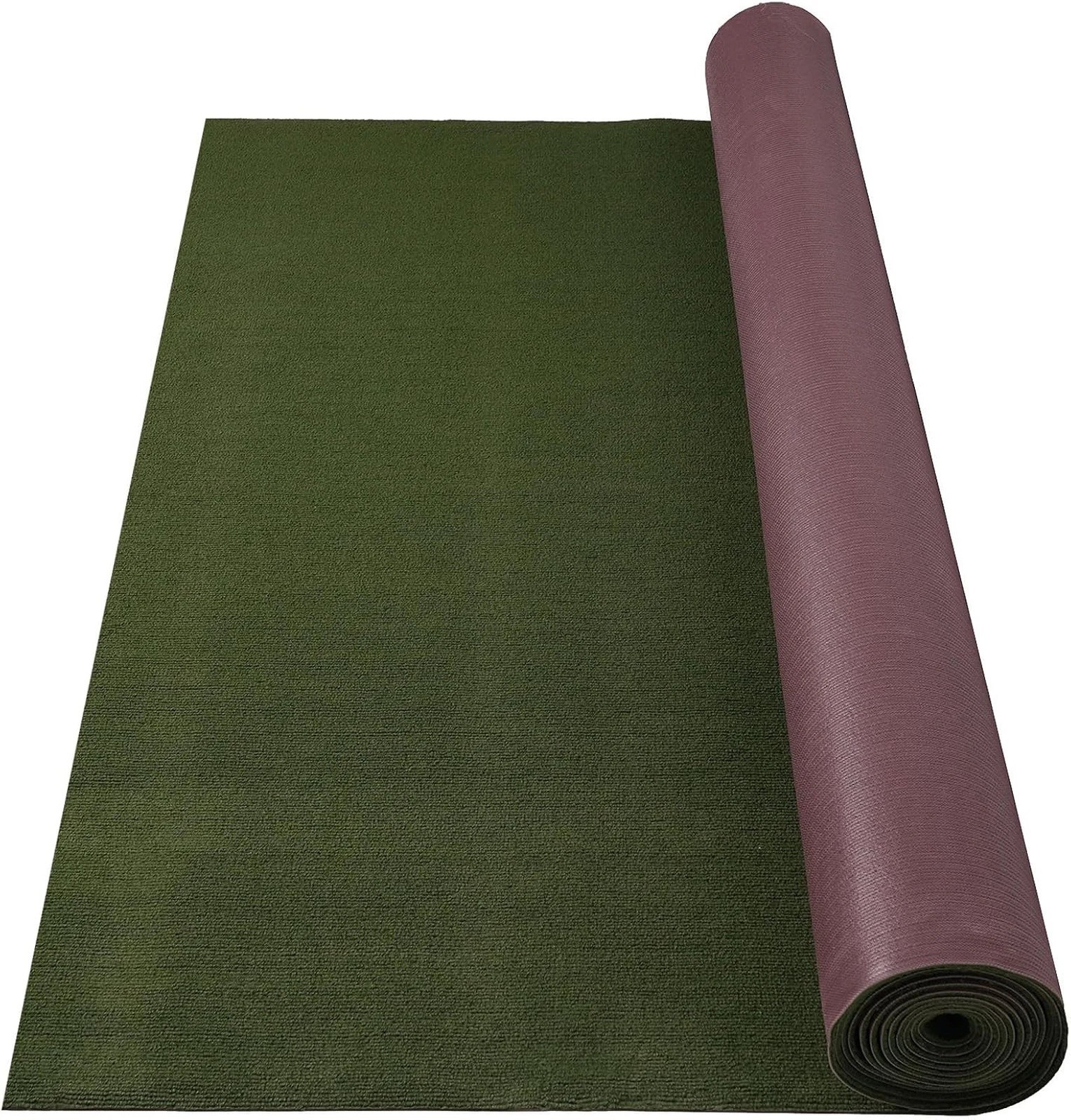 Marine Carpet 6 x 10 ft Olive Green Waterproof TPE Backing Indoor Outdoor Rug