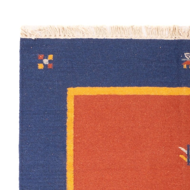 6×9 Ft Antique Scandinavian Swedish Modern Gabbeh Kelim Handmade Flat weave Rug