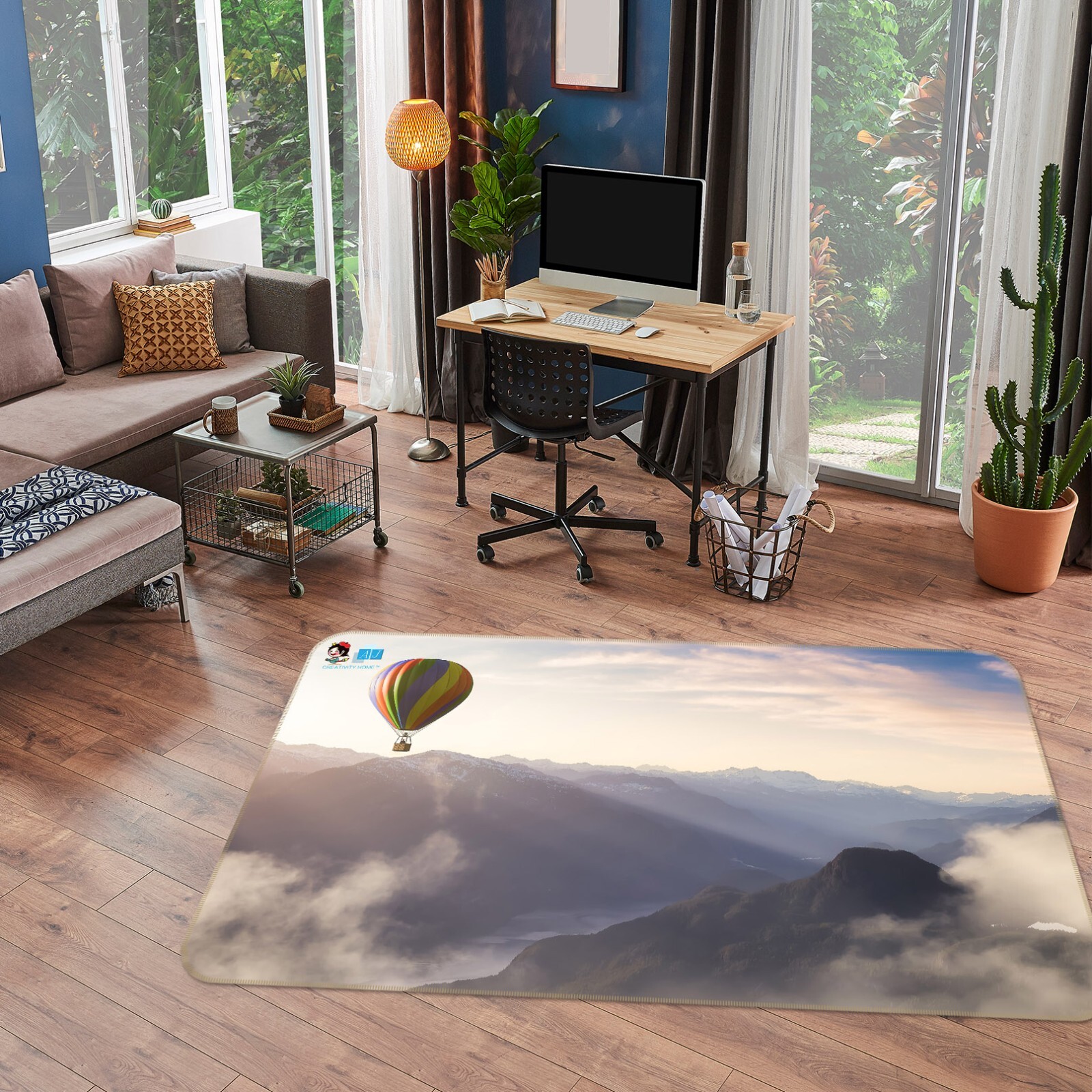 3D Misty Mountains ZHUA2386 Game Non Slip Rug Mat Photo Carpet Vera
