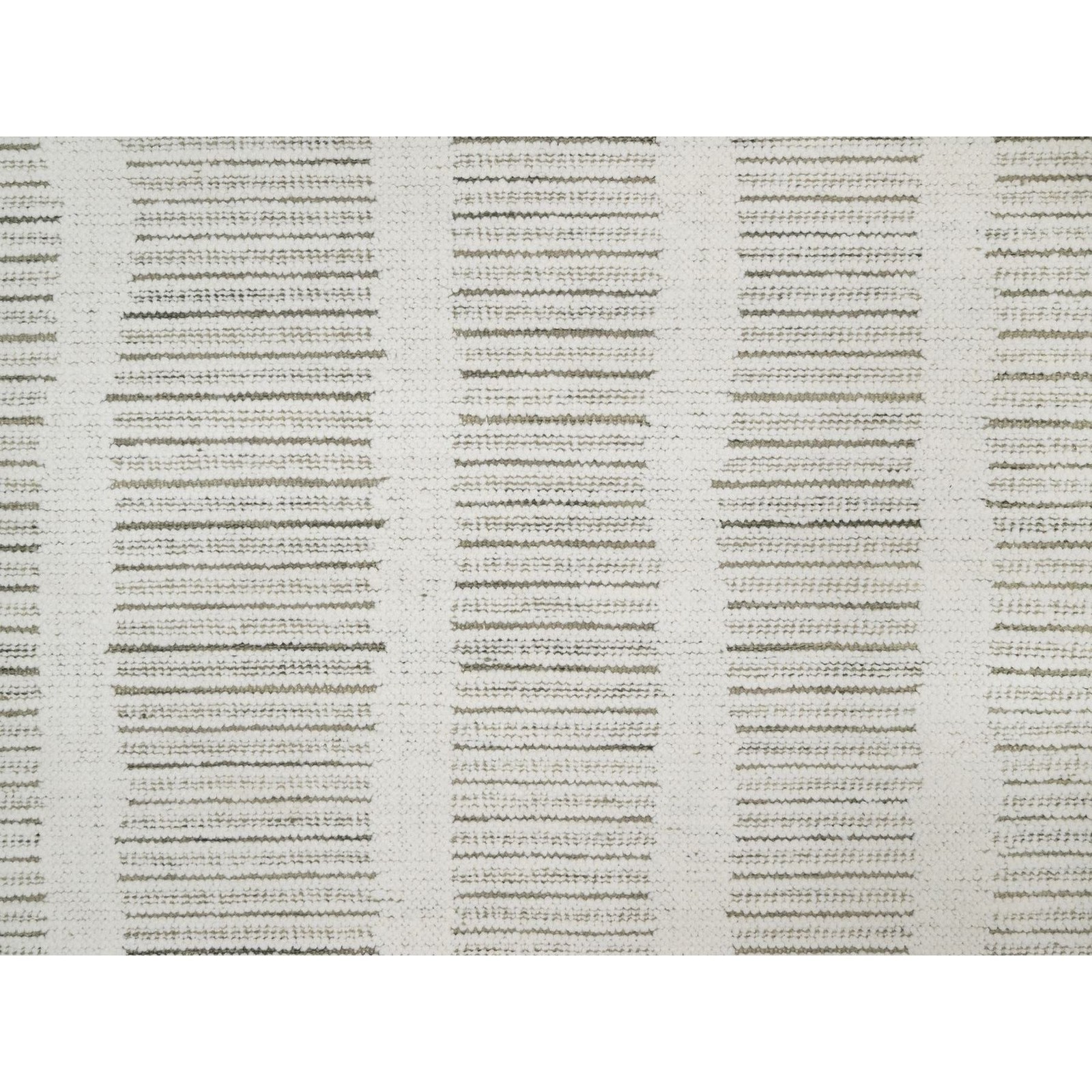 7’9″ x 7’9″ Ivory Natural Wool Round Rug Hand Woven Flat Weave with Pile R91728
