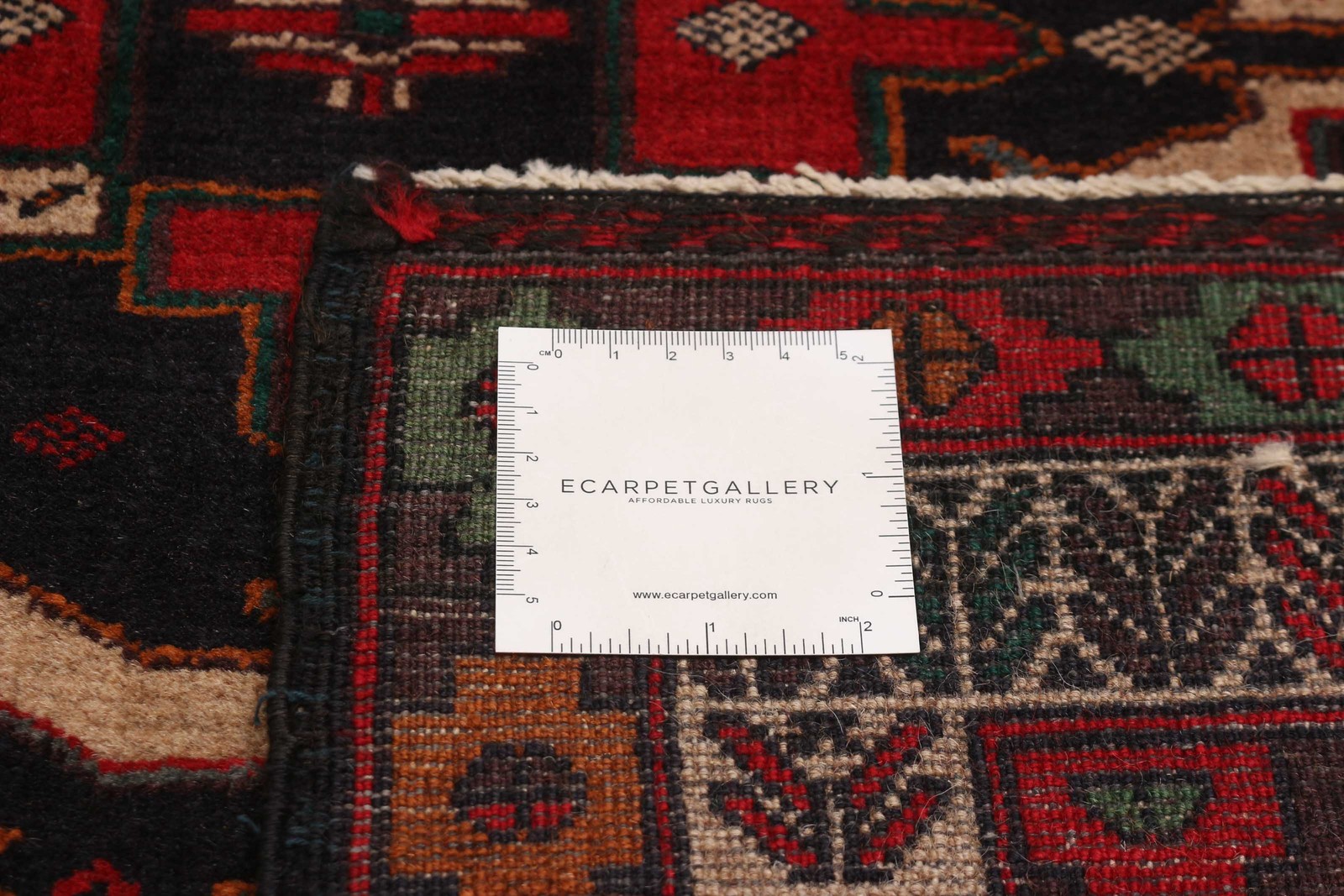 Vintage Geometric Area Rug 3’7″ x 6’0″ Traditional Hand-Knotted Wool Carpet