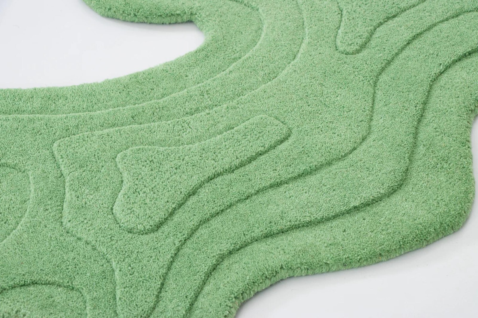 AMOEBA CELADON Hand Tufted Woolen Area Rug Carpets For Home, Bedroom Living Room