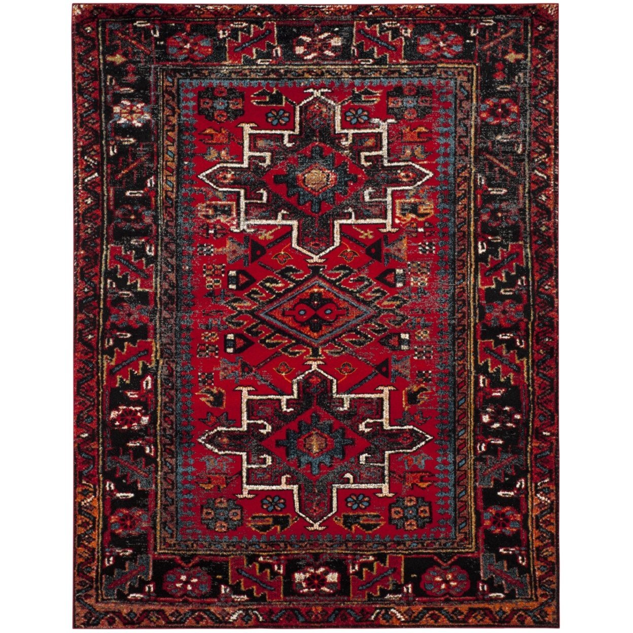 SAFAVIEH Vintage Hamadan VTH211A Red / Multi Rug