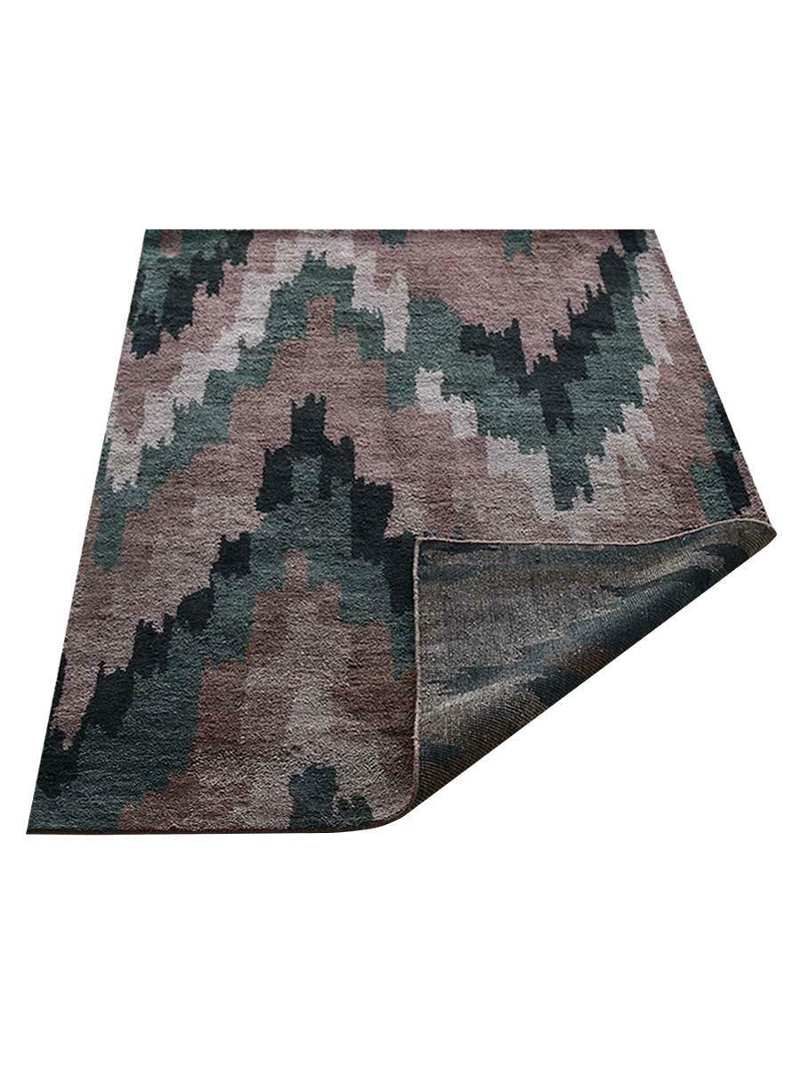 Eco-Friendly Hand Knotted Silk Area Rug Abstract Multicolor BBH Homes BBNS1233