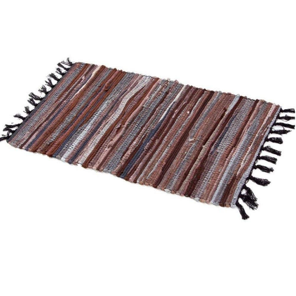 20″ x 31″ Cotton Handmade Reversible Chindi Rag Rugs,Multi Color Hand Woven S…