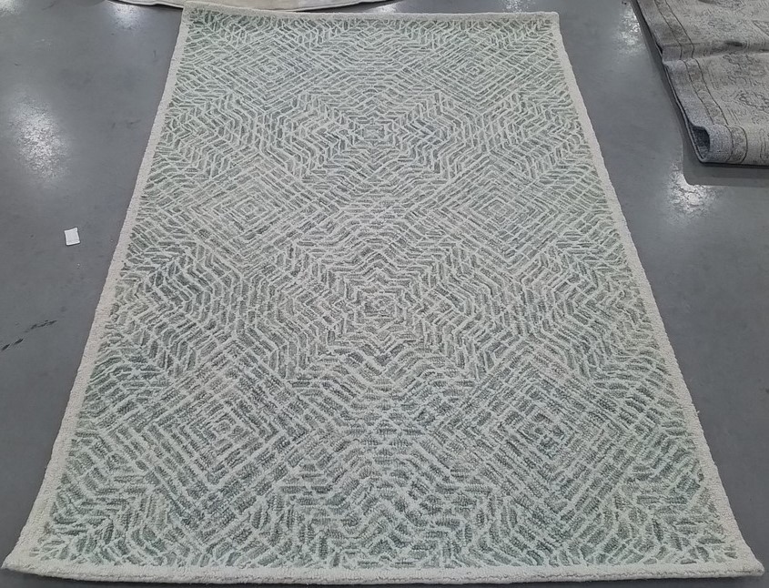 BLUE / IVORY 4′-0″ x 6′-0″ Flaw in Rug, Reduced Price 1172806219 CPR215N-4