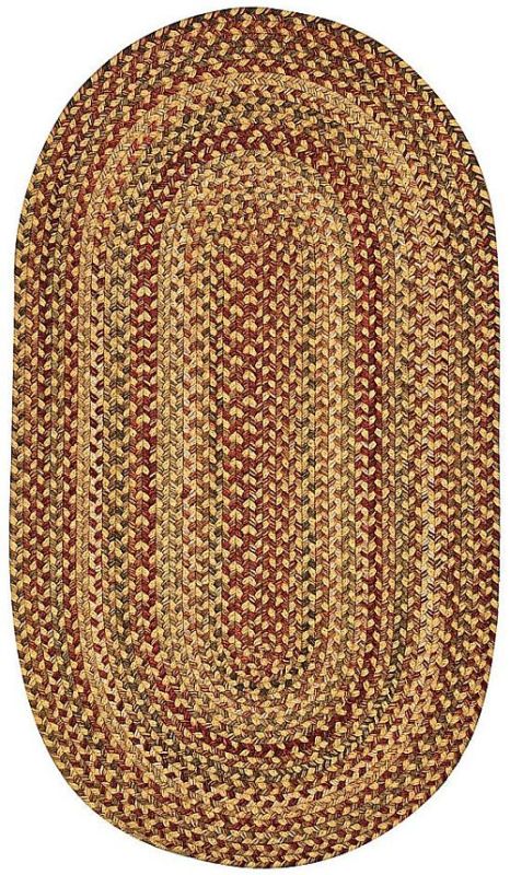Capel Rugs Manchester Wool Country Casual Braided Area Rug Wheatfield #100