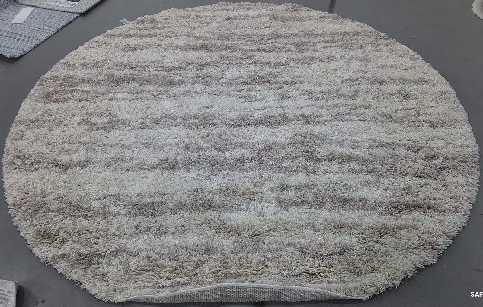 IVORY / BEIGE 7′-0″ x 7′-0″ Back Stain Rug, Reduced Price 1172798411 SGH206B-7R