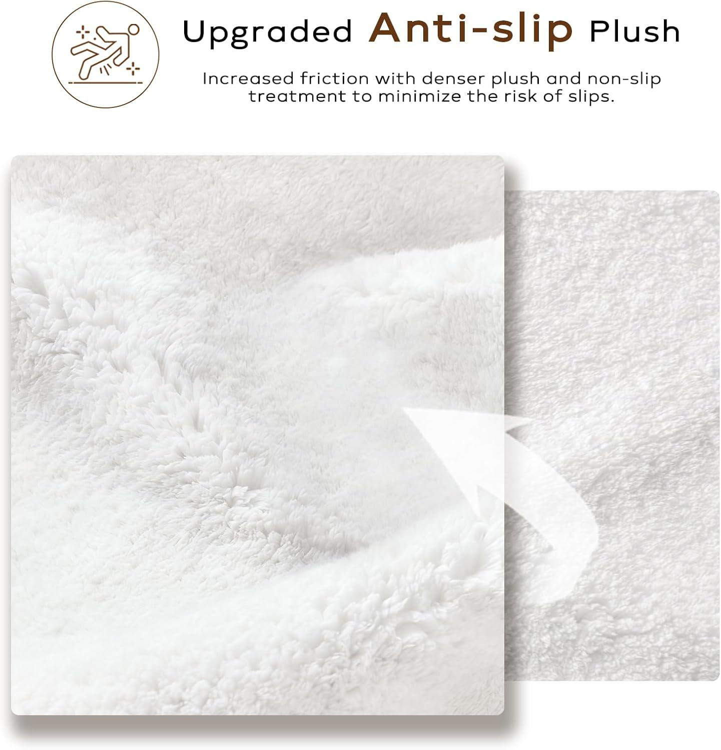 Ashler Faux Fur Rug, Upgraded Soft Faux Rabbit Fur White Area Rugs, 2 X 3 Feet,