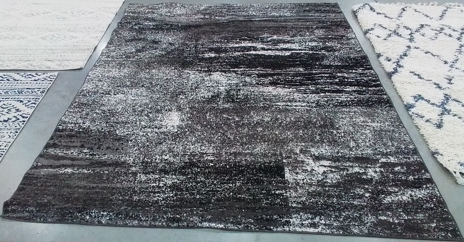 SILVER BLACK 8′-0″ x 10′-0″ Broken Thread Rug Reduced Price 1172774008 ADR112A-8