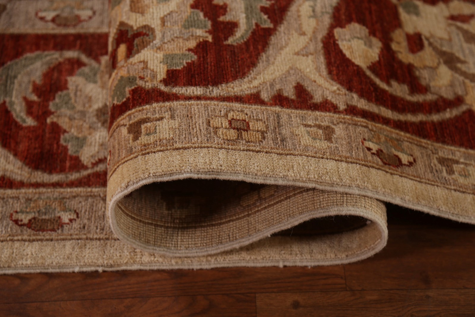 Chobi-Peshawar Dining Room Area Rug 9×12 Floral Traditional Handmade Wool Carpet