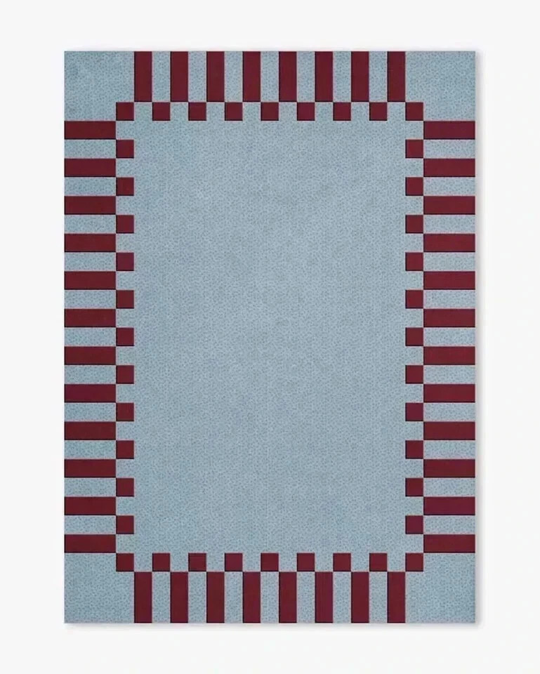 Mulberry Nordic Knots Sky Wool Rug Wool Rug 6×9 7×10 8×10 9×12 Hand Tufted Rug
