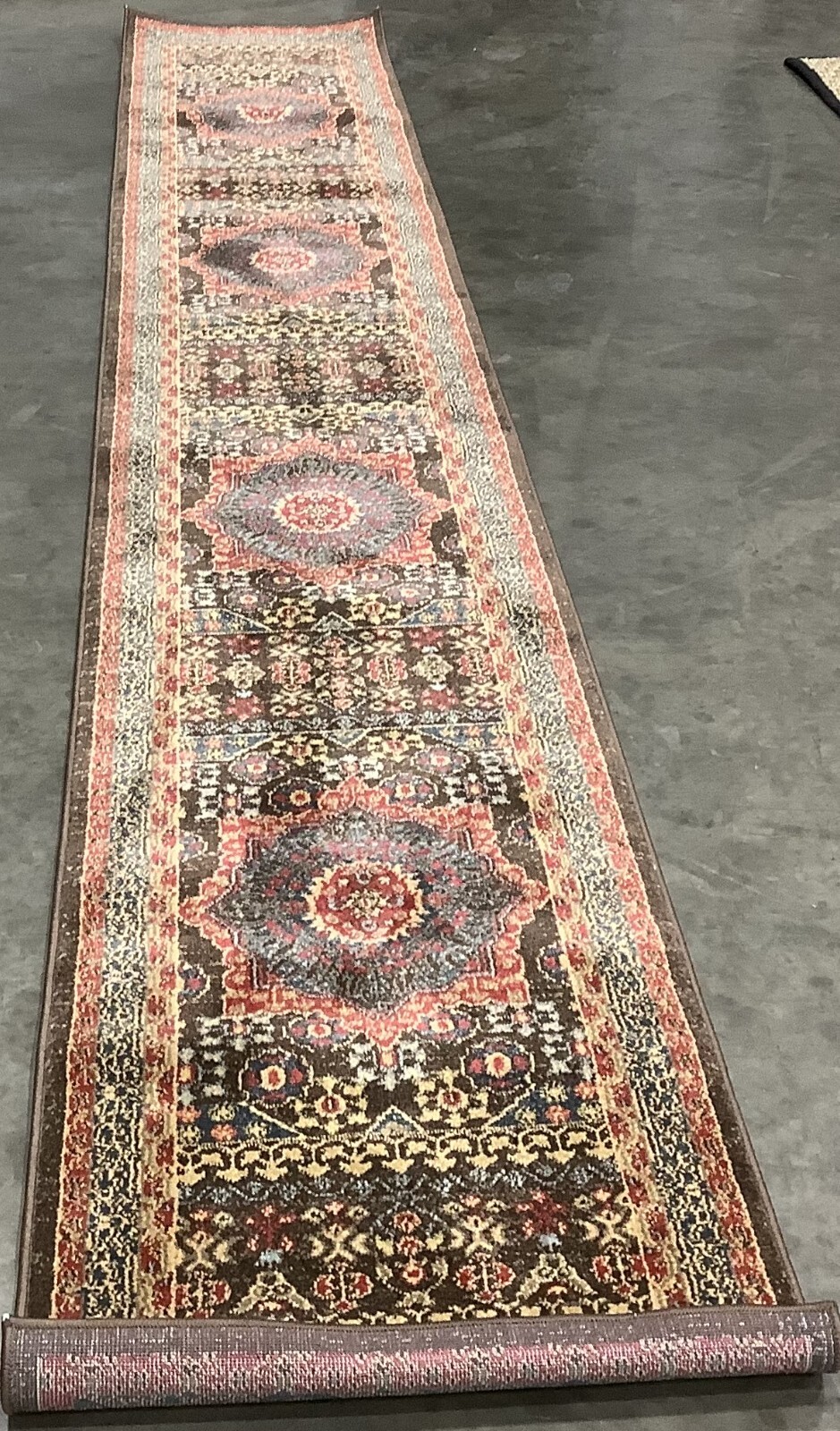 NAVY / RED 2′-2″ x 14′-0″ Flaw in Rug, Reduced Price 1172680064 MAH620C-214