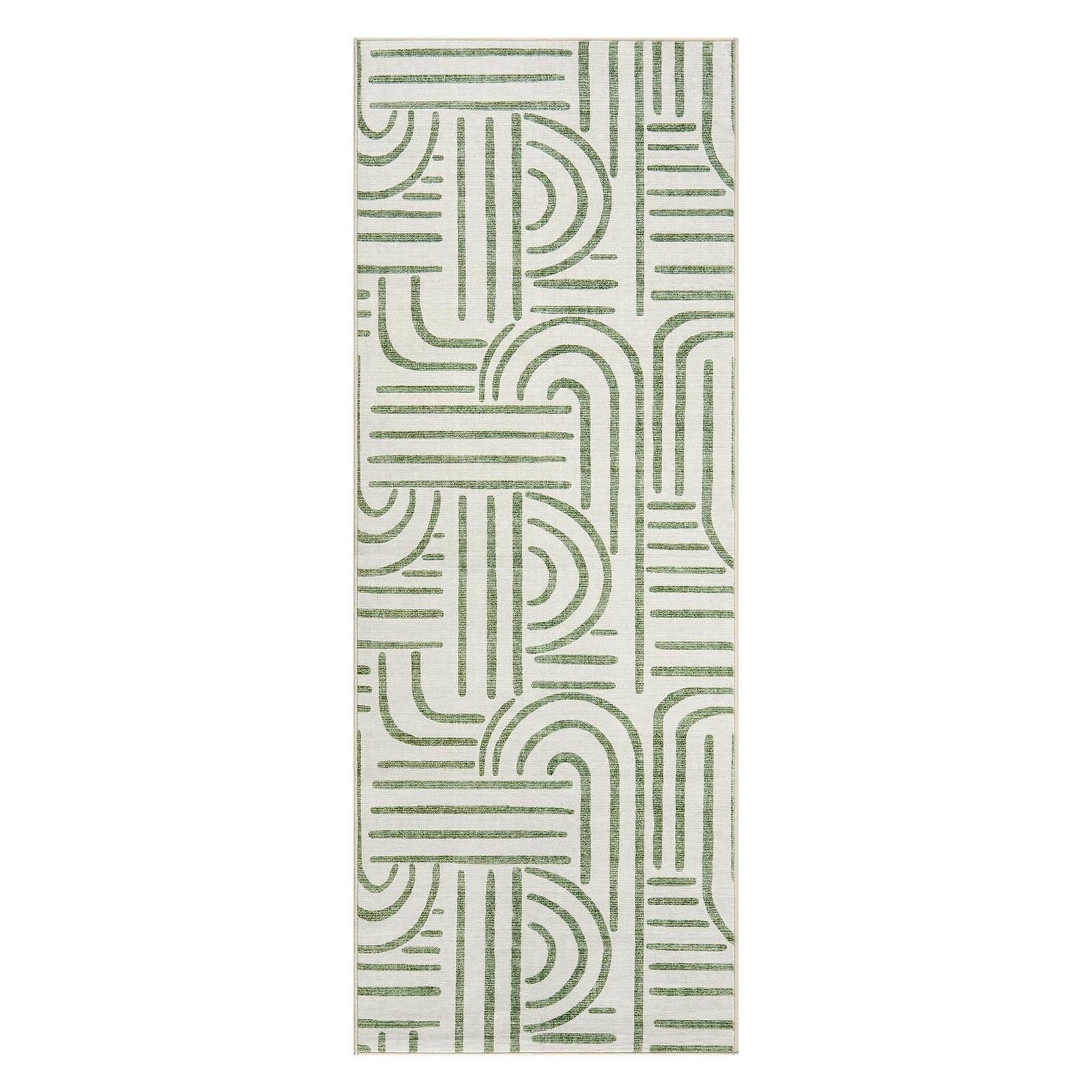Modern 2×6 Runners for Hallways, Abstract Kitchen Runner Rugs Non Slip Bath C…
