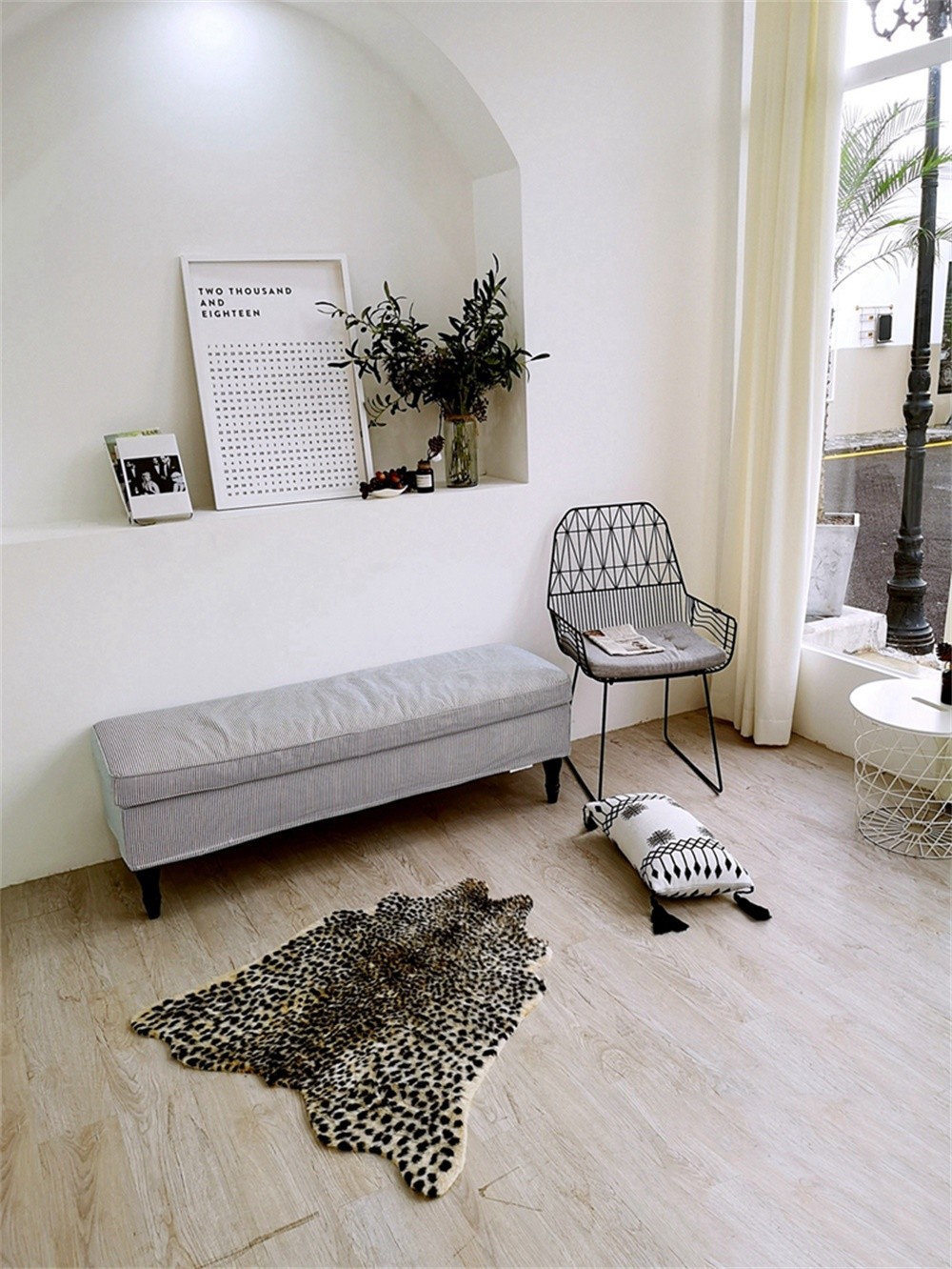 Animal Printed Zebra Leopard Tiger Cow Hide Faux Fur Rug Carpet Blanket Washable