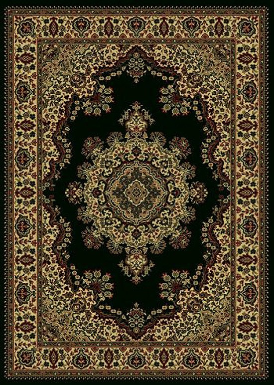 10×13 Radici Black Persien Medallion Floral 1191 Rug – Approx 9′ 10” x 12′ 10”