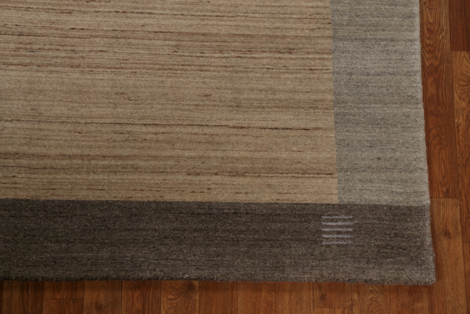 Light Brown Contemporary Gabbeh Bordered Area Rug 5×7 Wool Hand-knotted Carpet
