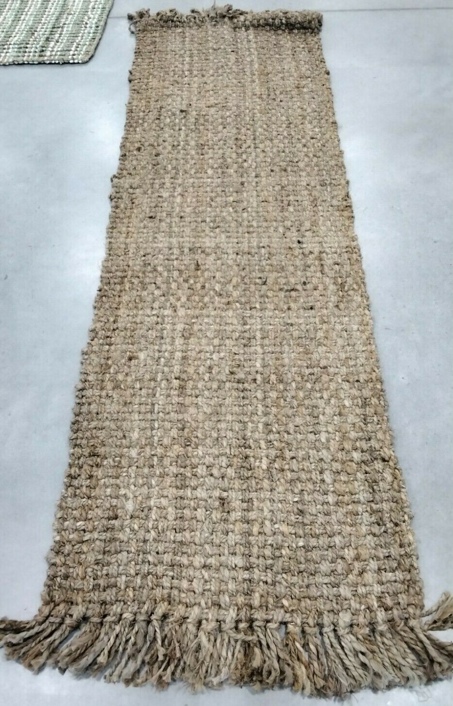 NATURAL 2′-6″ X 8′ Pulled Threads Rug, Reduced Price 1172705129 NF467A-28