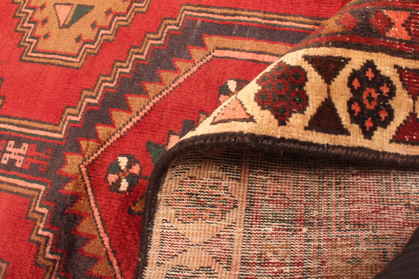 Vintage Hand-knotted Runner Rug 3’2″ x 10’8″ Traditional Oriental Wool Carpet