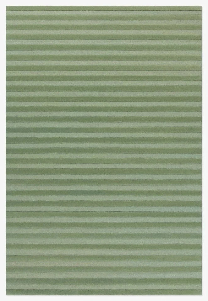 9x12ft Green Wool Rug Hand-Tufted Handmade Area Rug Living Room Rug