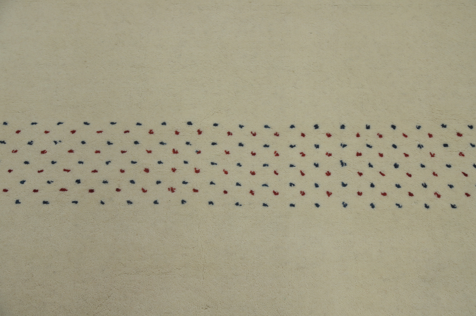 Artisan-crafted Beige Gabbeh Rug Wool Handmade Carpet 8×12 ft