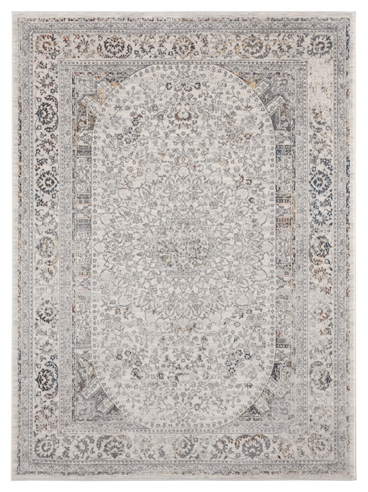 Blue Medallion Ovular Rounded Area Rug Round 2620 38075 – Aprx 7′ 10 x 7′ 10″