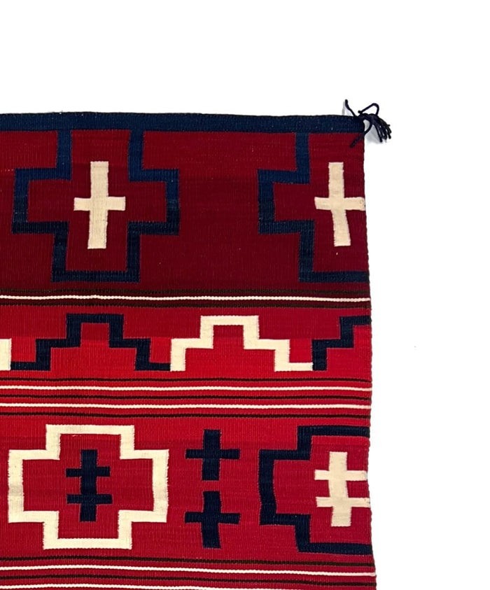 Southwestern Navajo Kilim Wool Rug Handwoven Native American Aztec Wool Area Rug