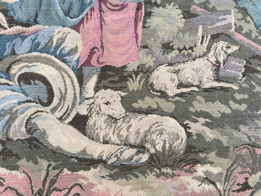 Vintage French Tapestry Pictorial Tapestry Romantic Home Decor Tapestry 3×6 ft