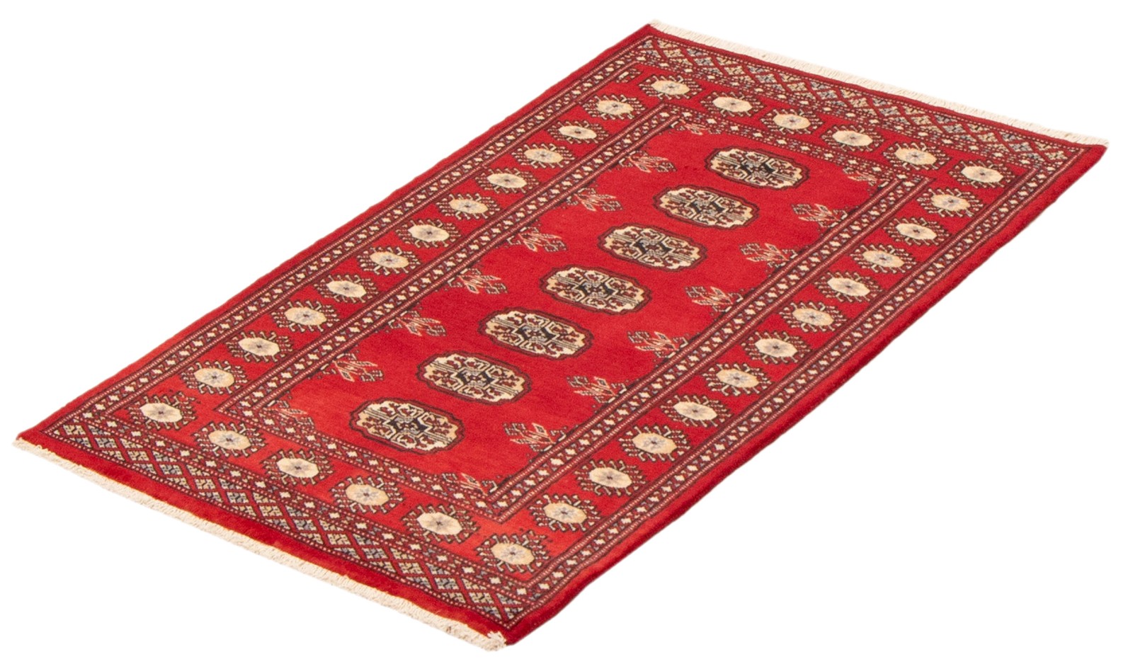 Traditional Dark Red Hand-knotted Oriental Carpet 2’6″ x 4’4″ Wool Area Rug