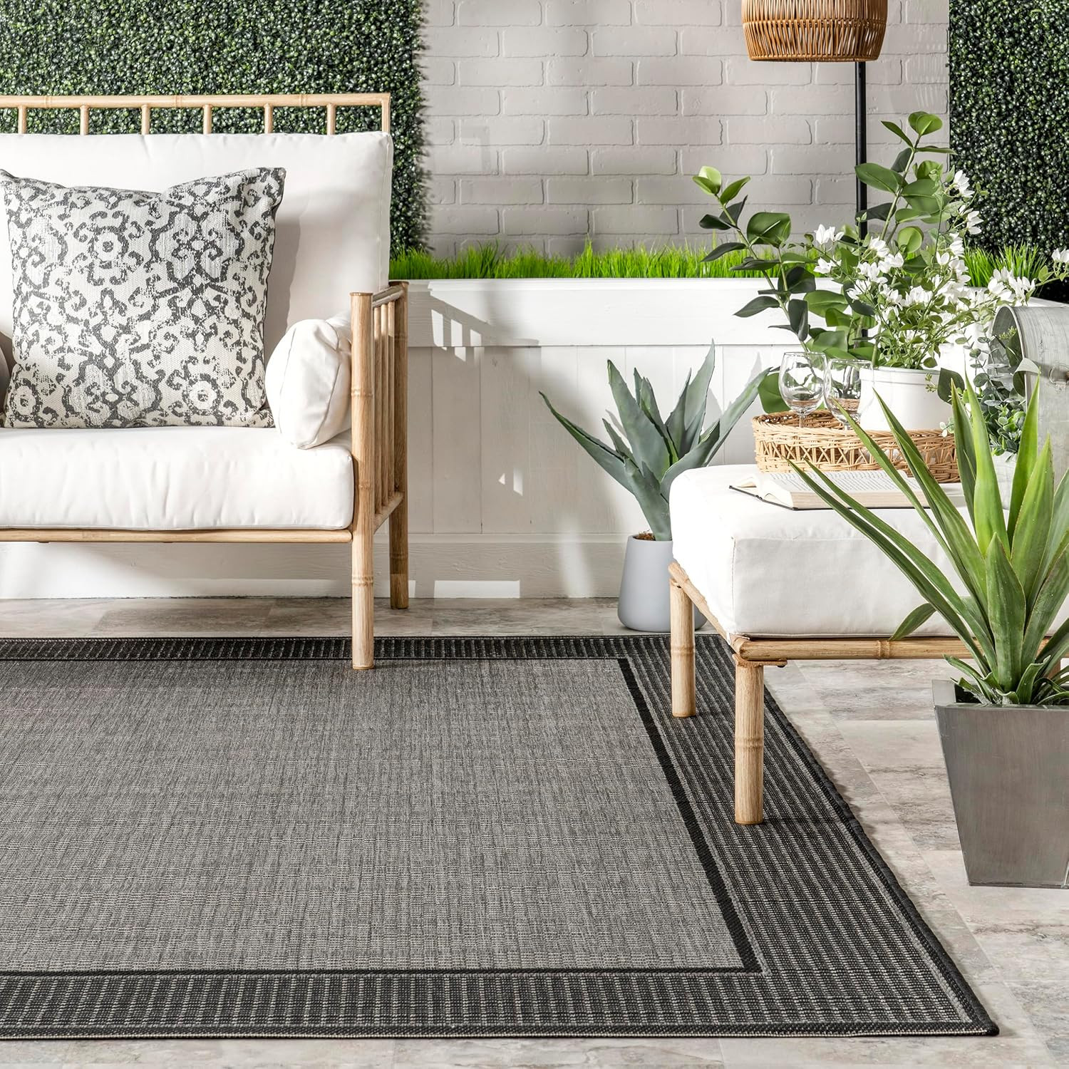 3′ X 5′ Outdoor Performance Area Rug, OEKO-TEX Certified, Weather Resistant, Hig
